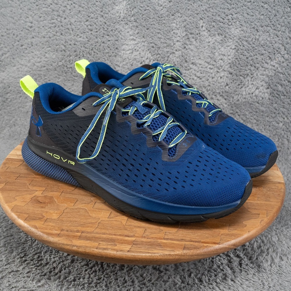 Under Armour Men's Sz 13 HOVR Turbulence Blue Black Running Shoe 3025419-401 - Picture 1 of 10